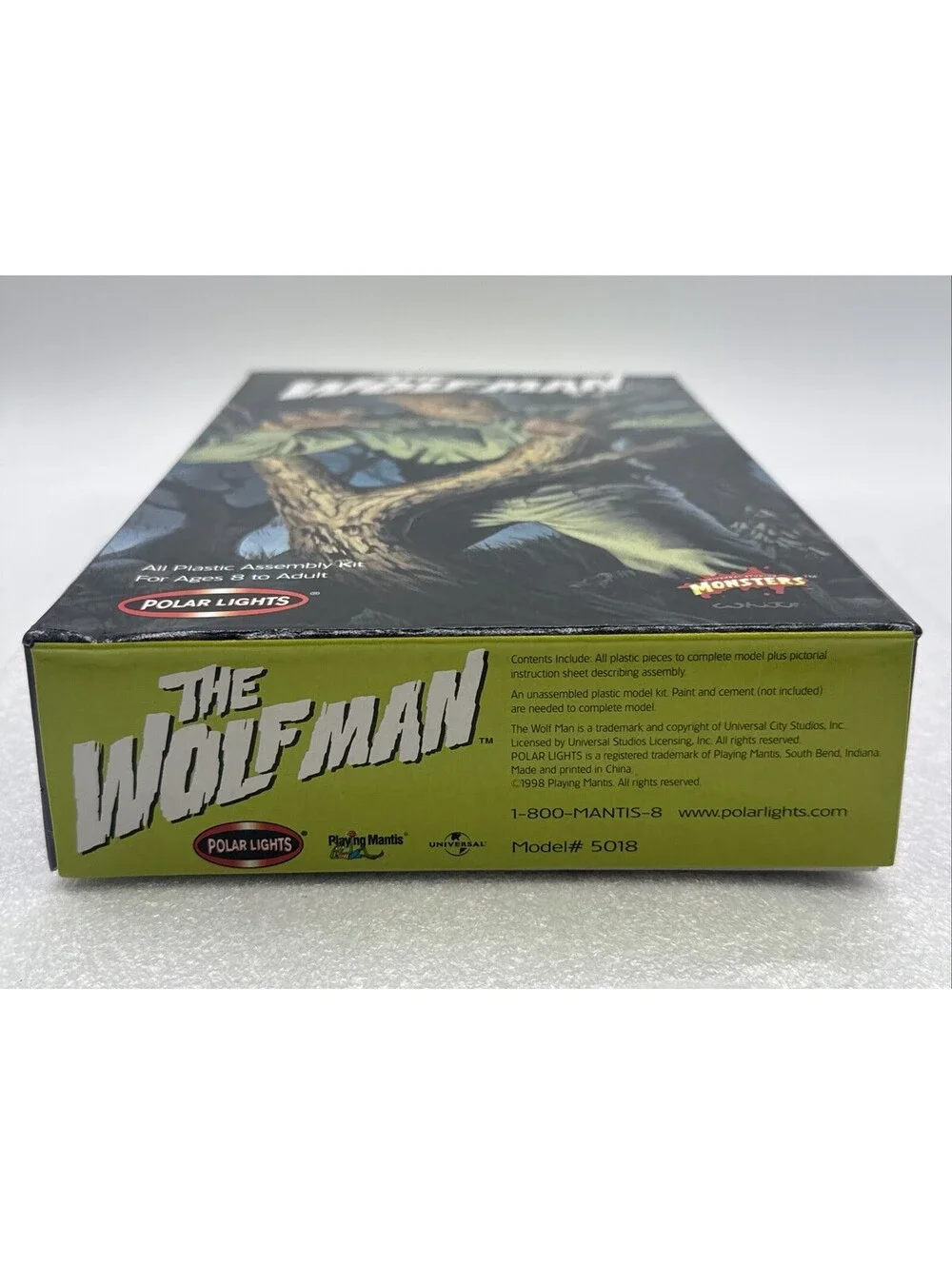 1998 Polar Lights #5018 The Wolfman Figure Model Kit~Sealed Parts 1/8 Scale